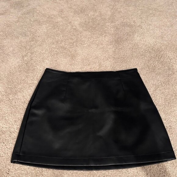 Abercrombie Leather Skirt - Picture 1 of 3